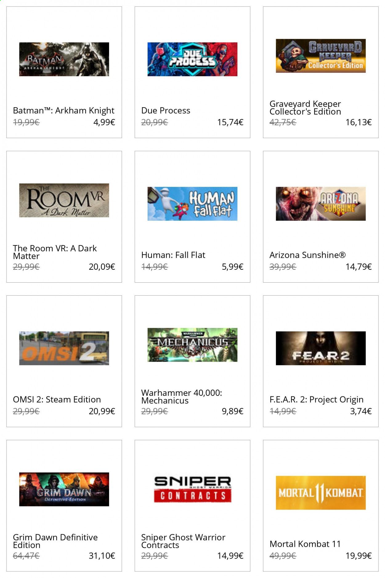 Steam Weekly Ad Flyer November 1 to November 8