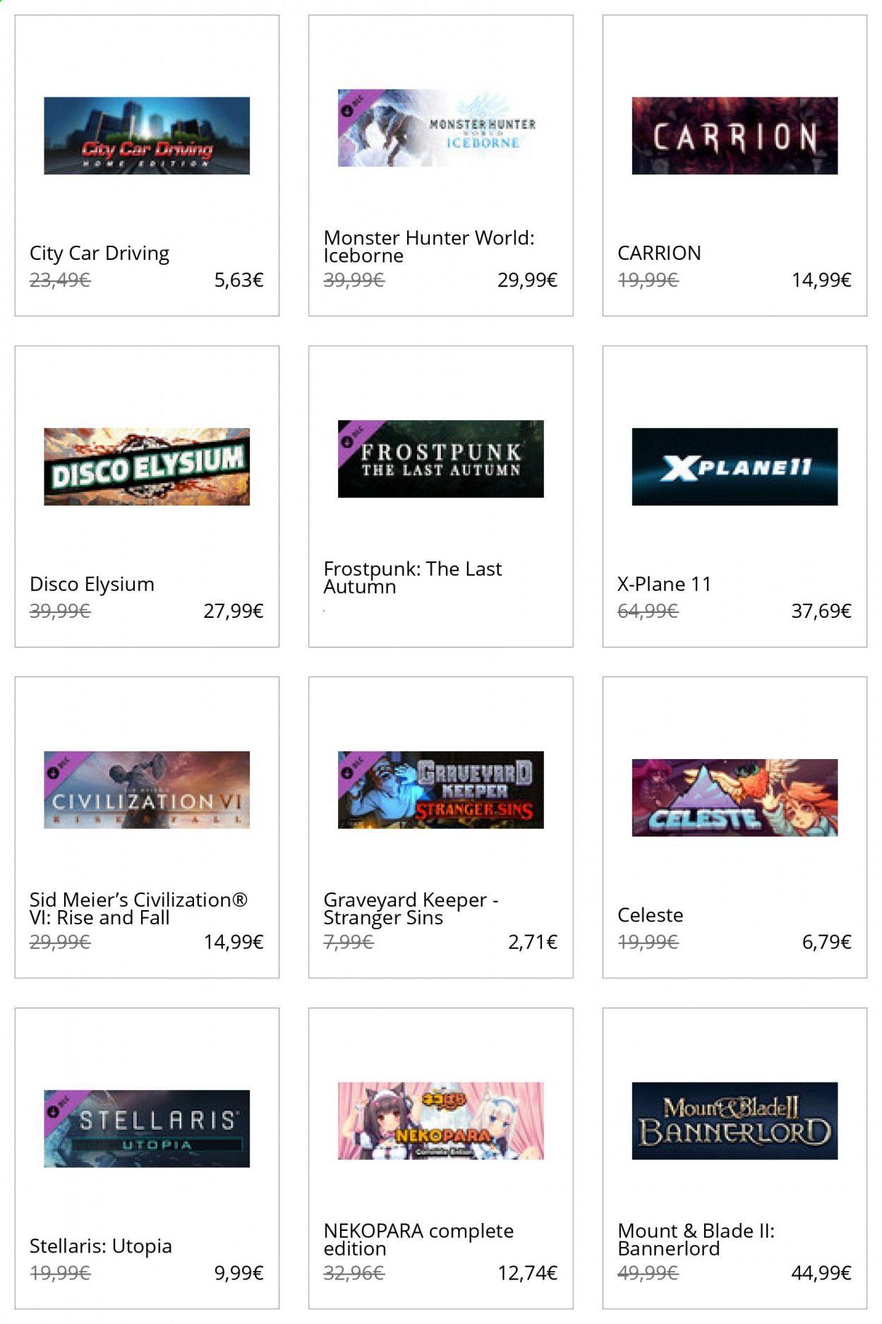 Steam Weekly Ad Flyer November 1 to November 8