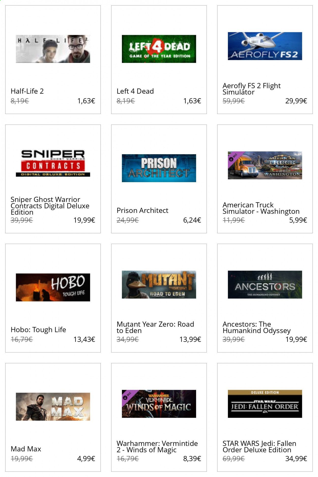 Steam Weekly Ad Flyer November 1 to November 8