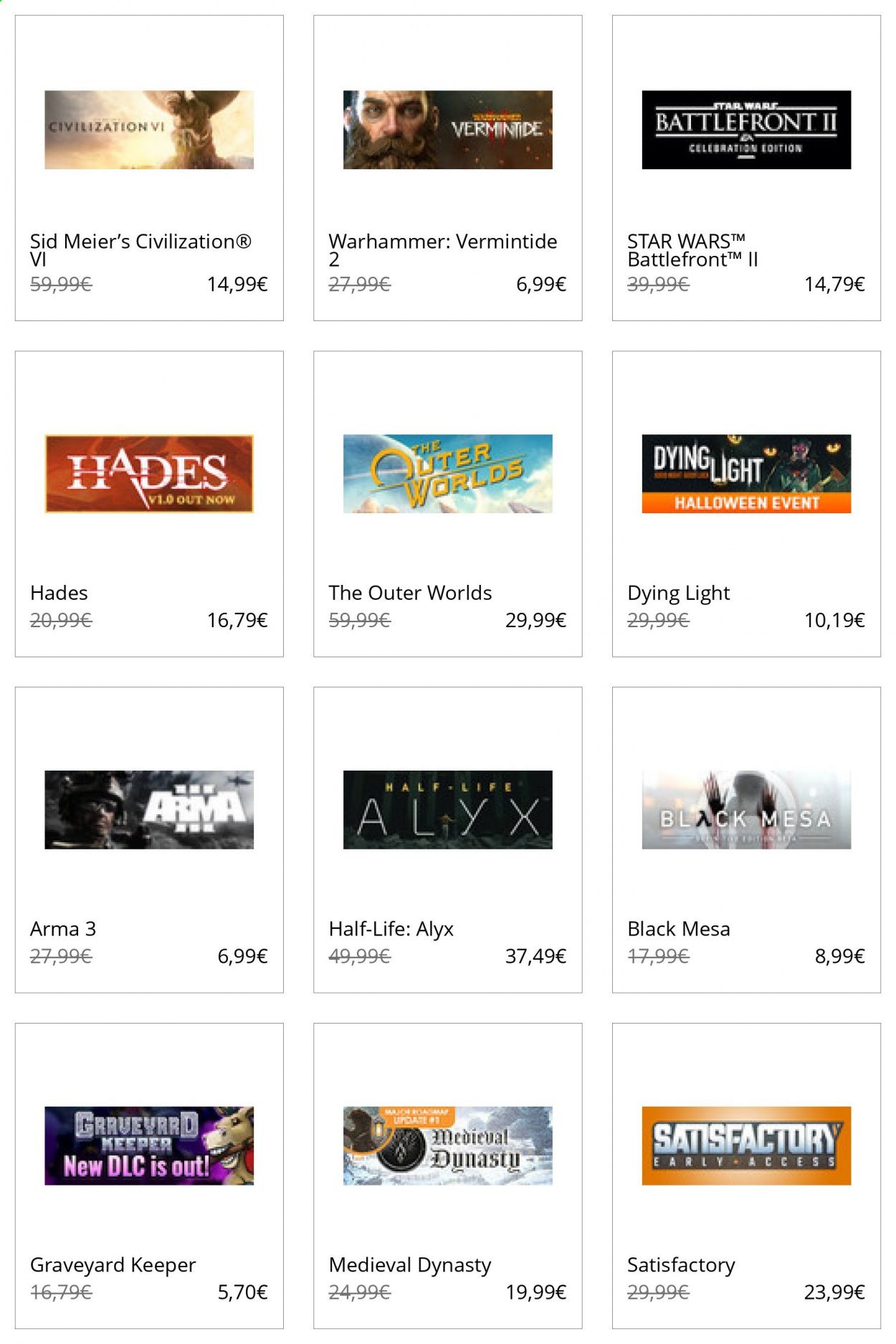 Steam Weekly Ad Flyer November 1 to November 8