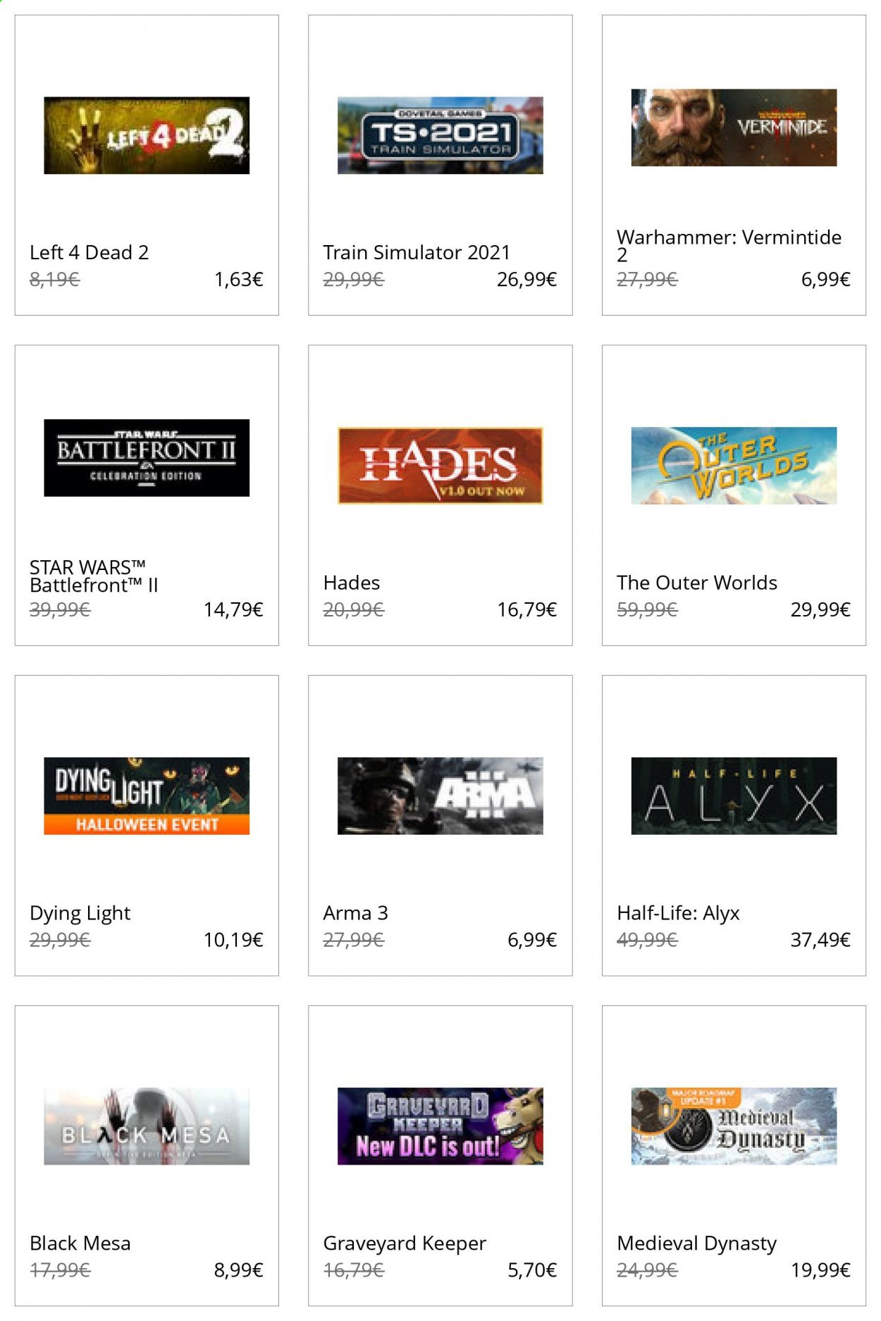 Steam Weekly Ad Flyer November 1 to November 8