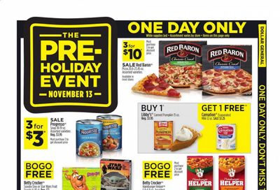 Dollar General Weekly Ad Flyer November 13 to November 13