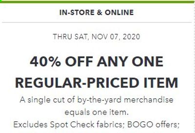 JOANN Weekly Ad Flyer November 1 to November 7