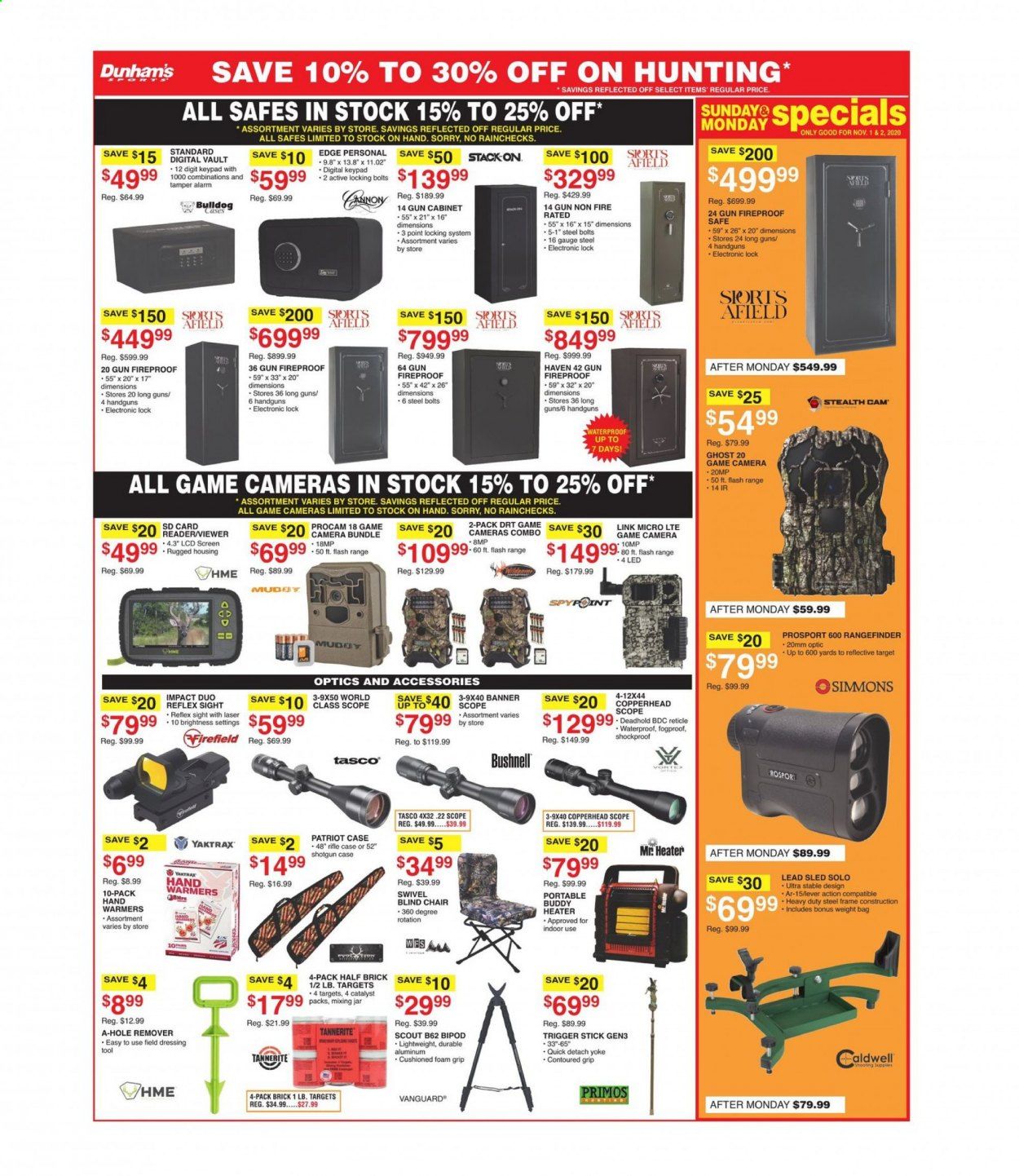 Dunham's Sports Weekly Ad Flyer October 31 to November 5