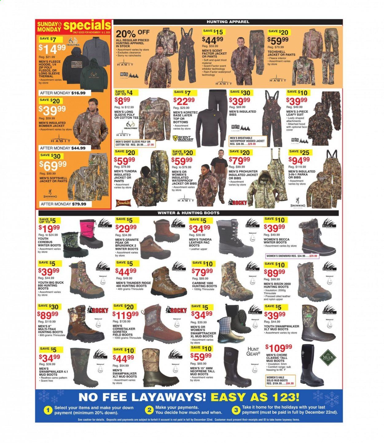 Dunham's Sports Weekly Ad Flyer October 31 to November 5