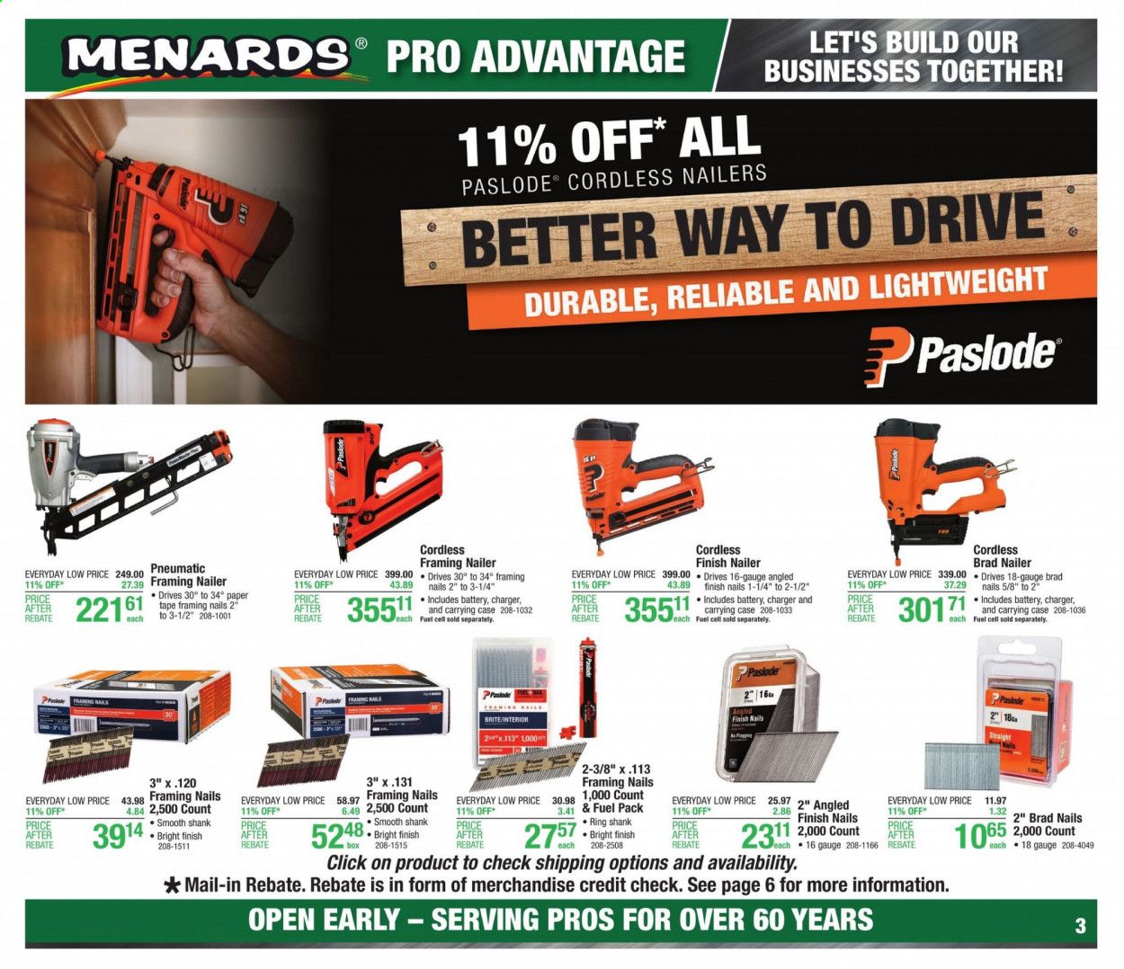 Menards Weekly Ad Flyer November 1 to November 7