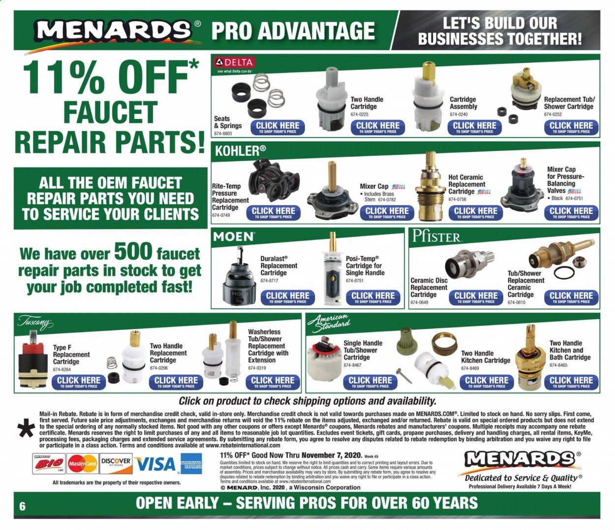 Menards Weekly Ad Flyer November 1 to November 7