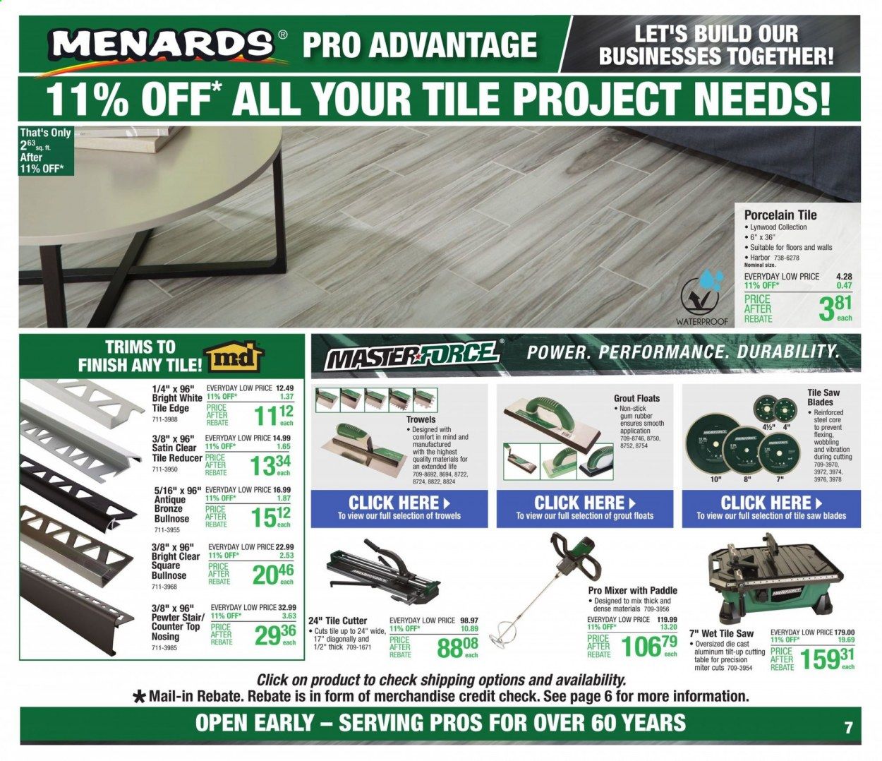 Menards Weekly Ad Flyer November 1 to November 7