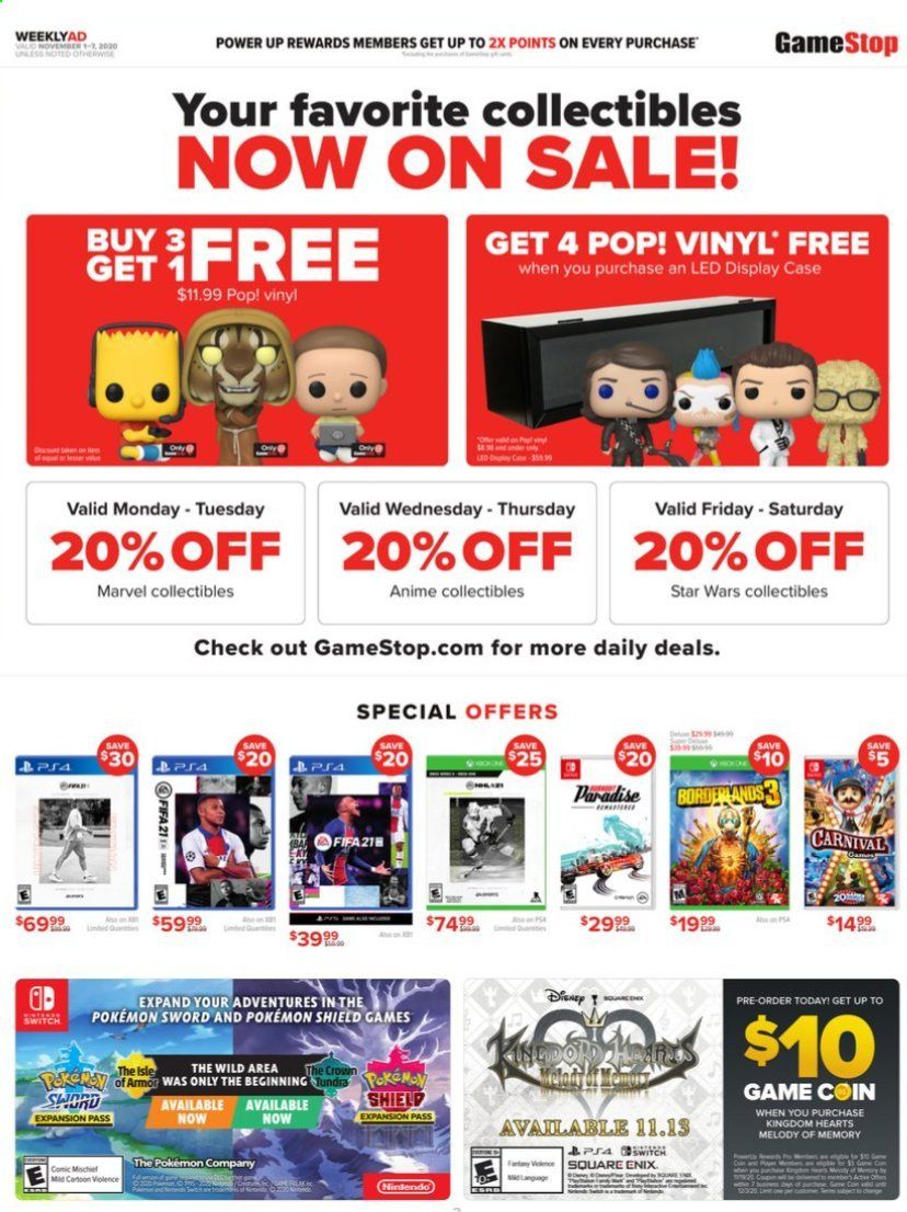 GameStop Weekly Ad Flyer November 1 to November 7