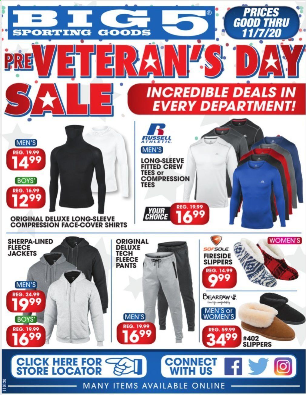 Big 5 Weekly Ad Flyer November 1 to November 7
