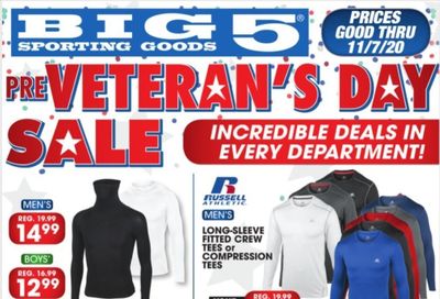 Big 5 Weekly Ad Flyer November 1 to November 7