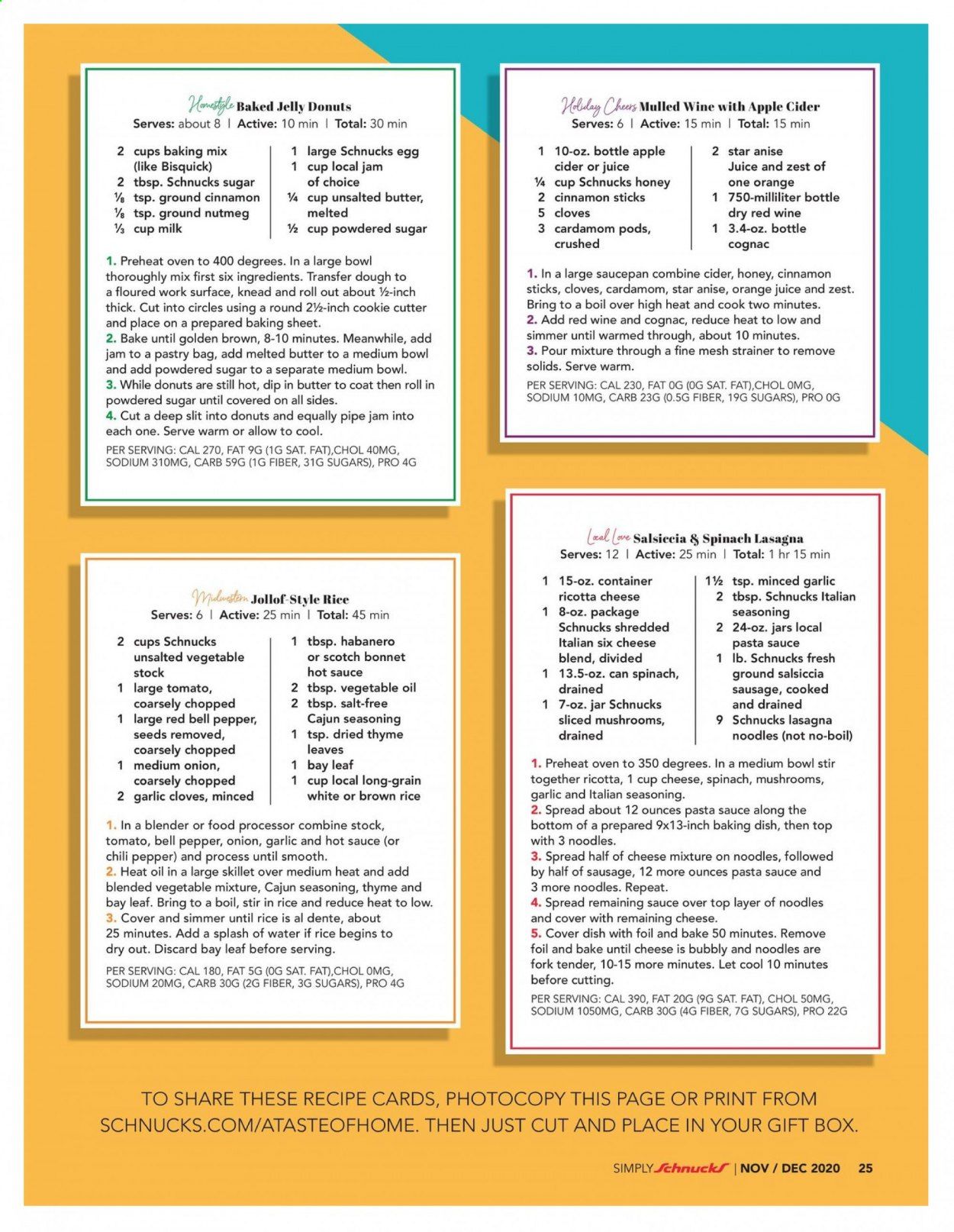 Schnucks (IA, IL, IN, MO, WI) Weekly Ad Flyer November 1 to December 31