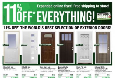 Menards Weekly Ad Flyer November 1 to November 7