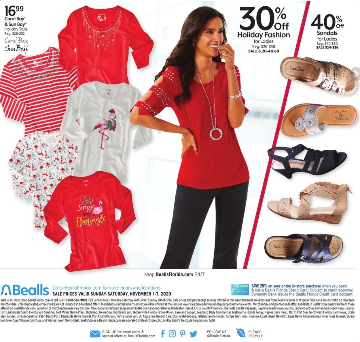 Bealls Florida Weekly Ad Flyer November 1 to November 7
