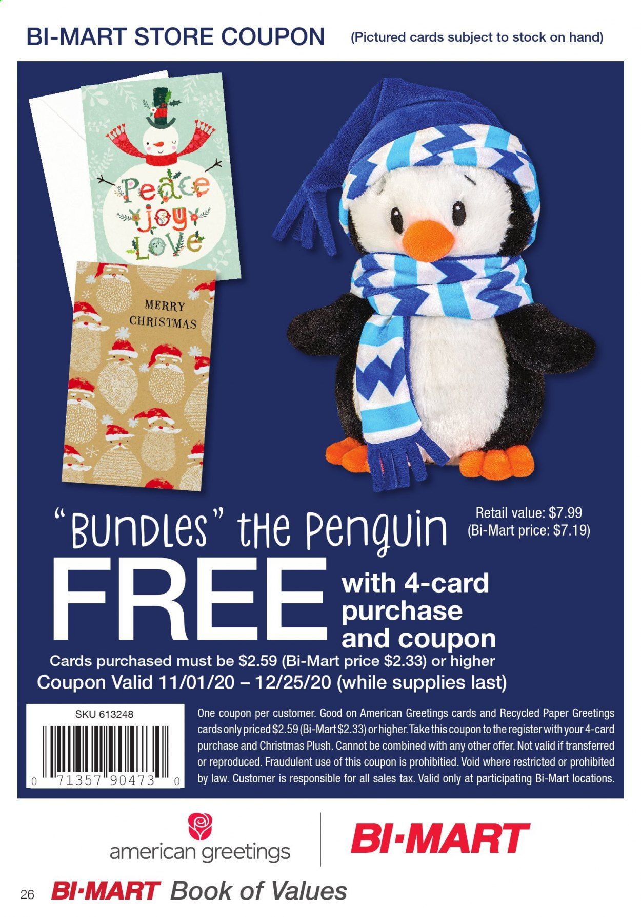 Bi-Mart Weekly Ad Flyer November 1 to November 30