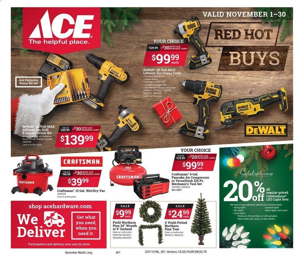 ACE Hardware Weekly Ad Flyer November 1 to November 30