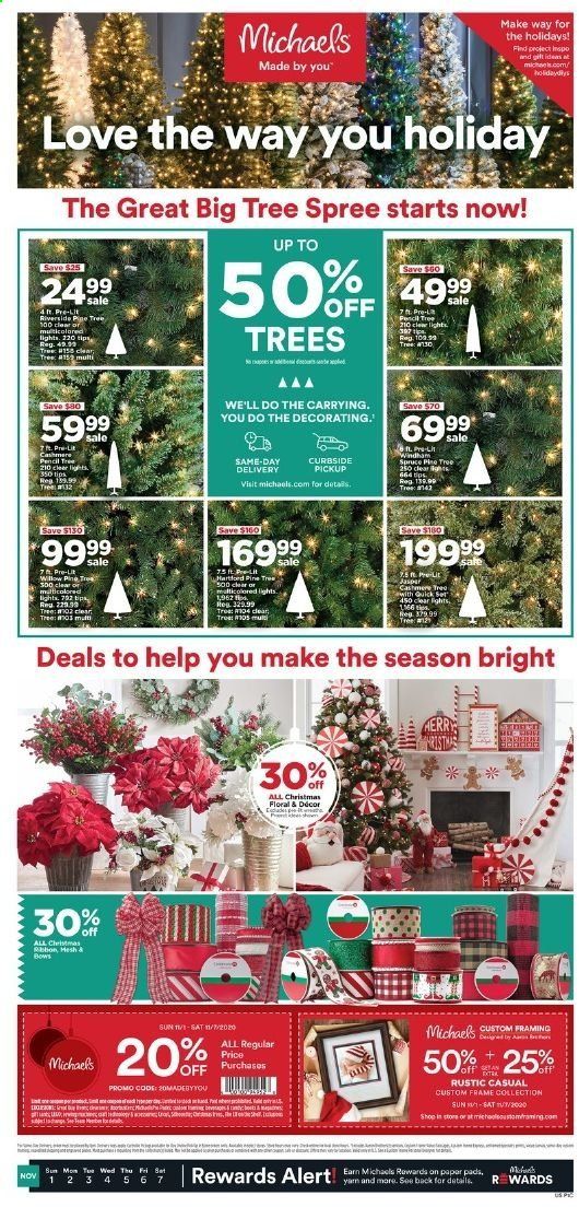 Michaels Weekly Ad Flyer November 1 to November 7