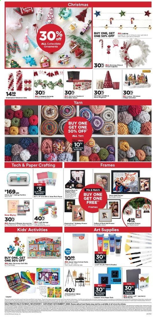 Michaels Weekly Ad Flyer November 1 to November 7