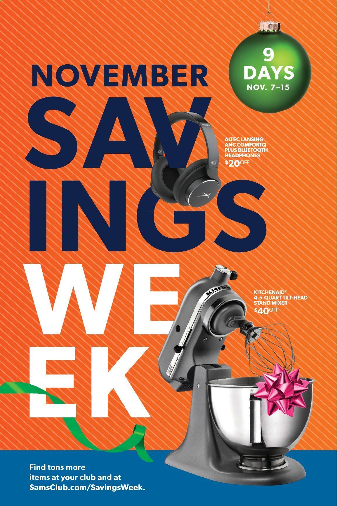 Sam's Club Weekly Ad Flyer November 7 to November 15