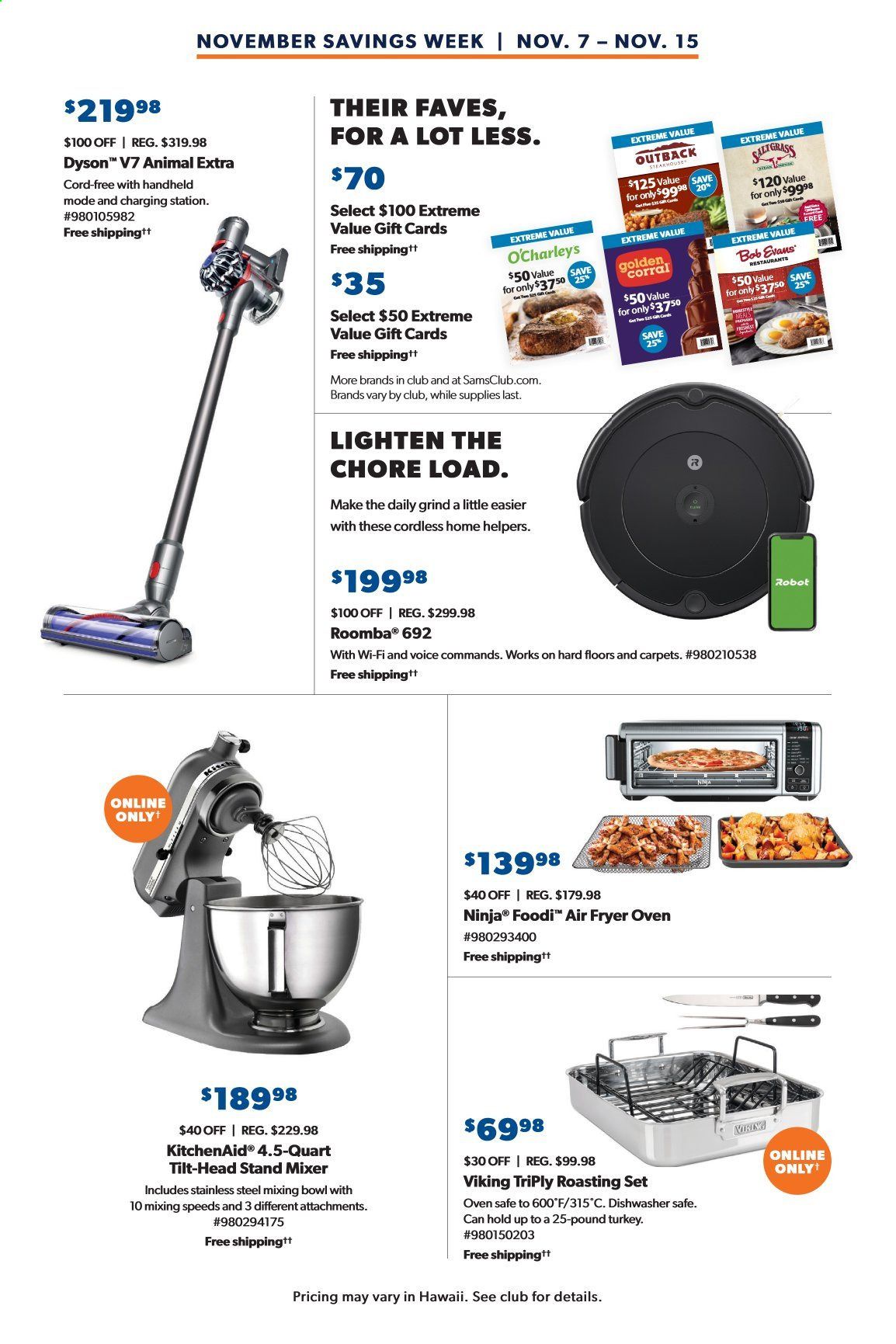 Sam's Club Weekly Ad Flyer November 7 to November 15