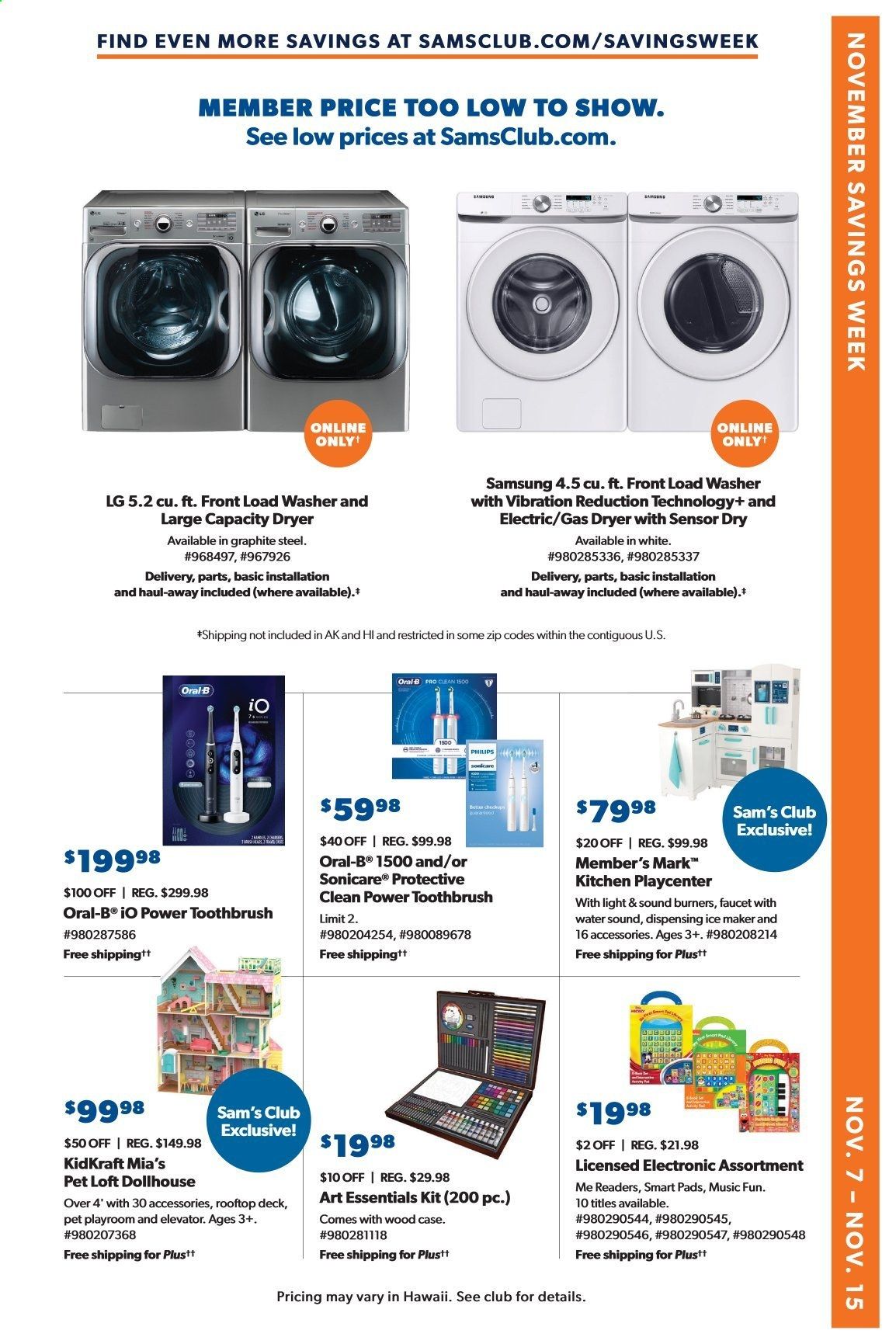 Sam's Club Weekly Ad Flyer November 7 to November 15