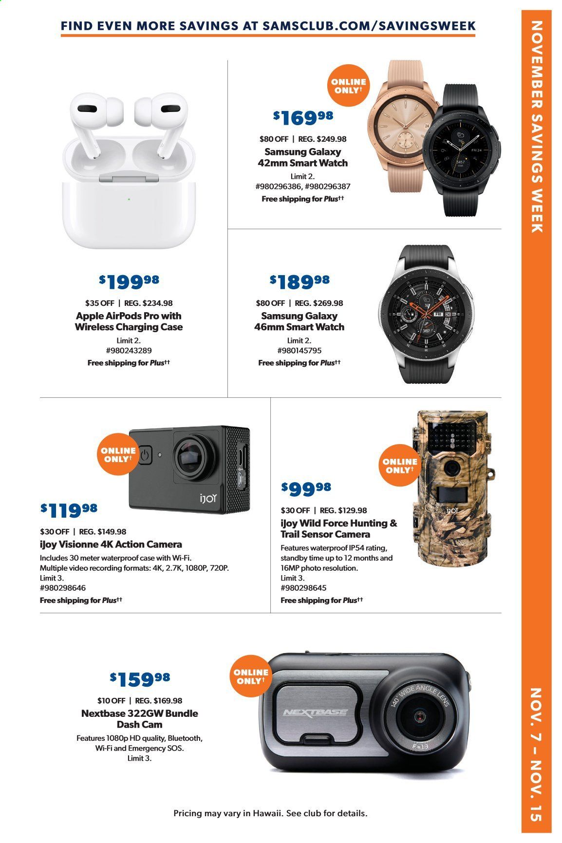 Sam's Club Weekly Ad Flyer November 7 to November 15