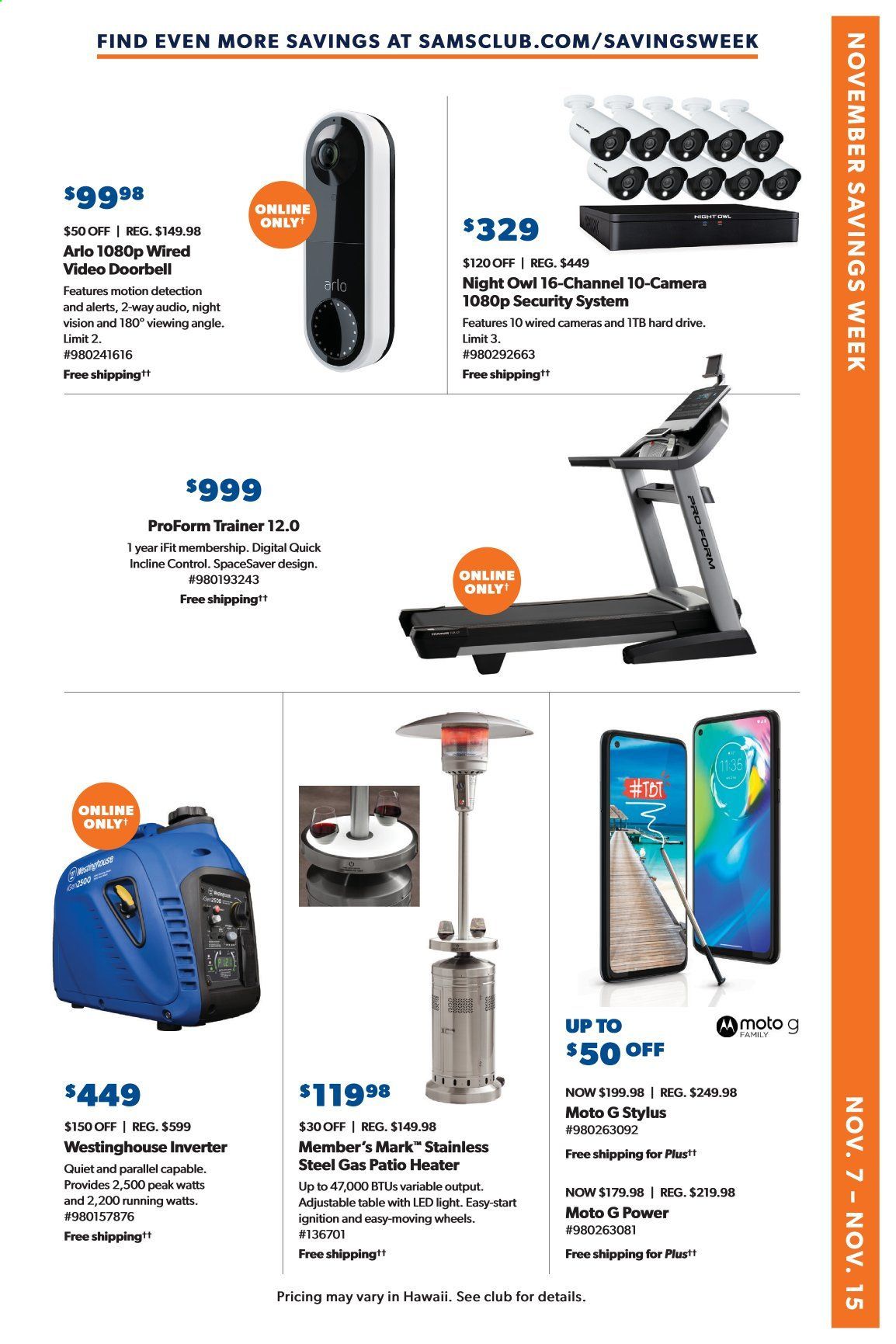 Sam's Club Weekly Ad Flyer November 7 to November 15