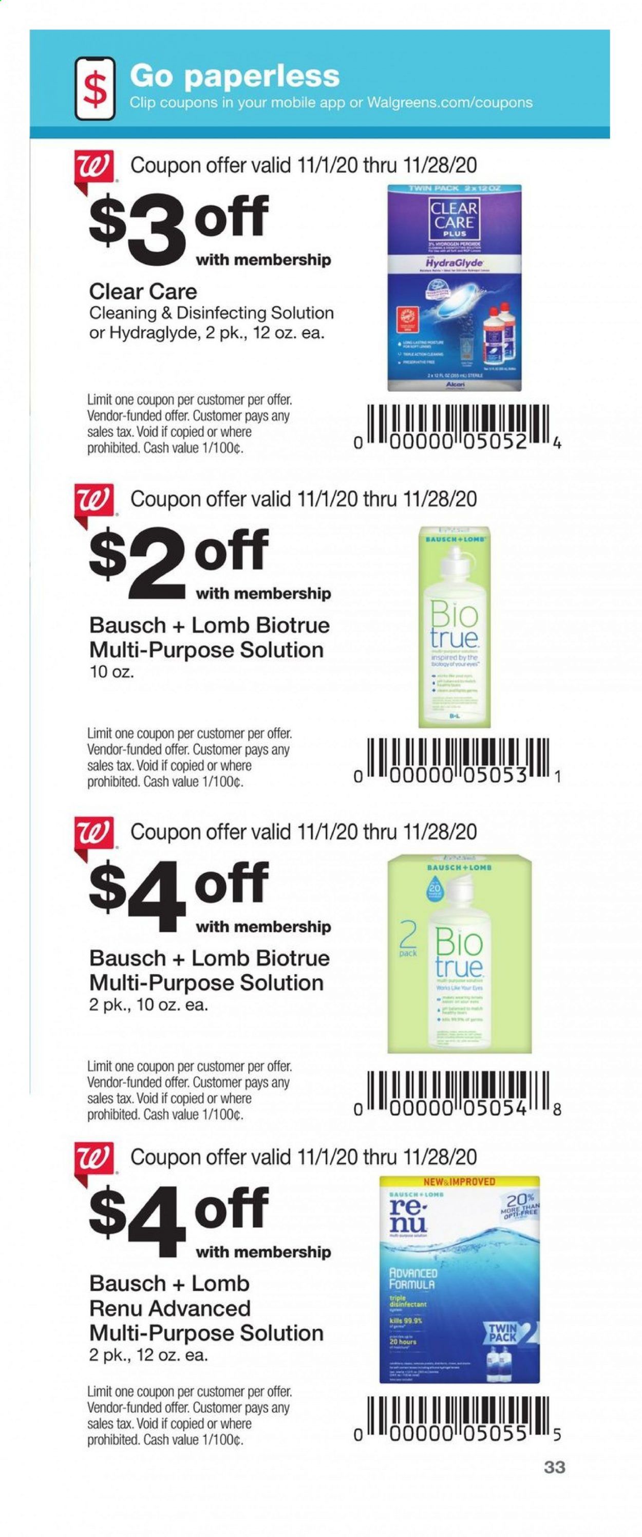 Walgreens Weekly Ad Flyer November 1 to November 28