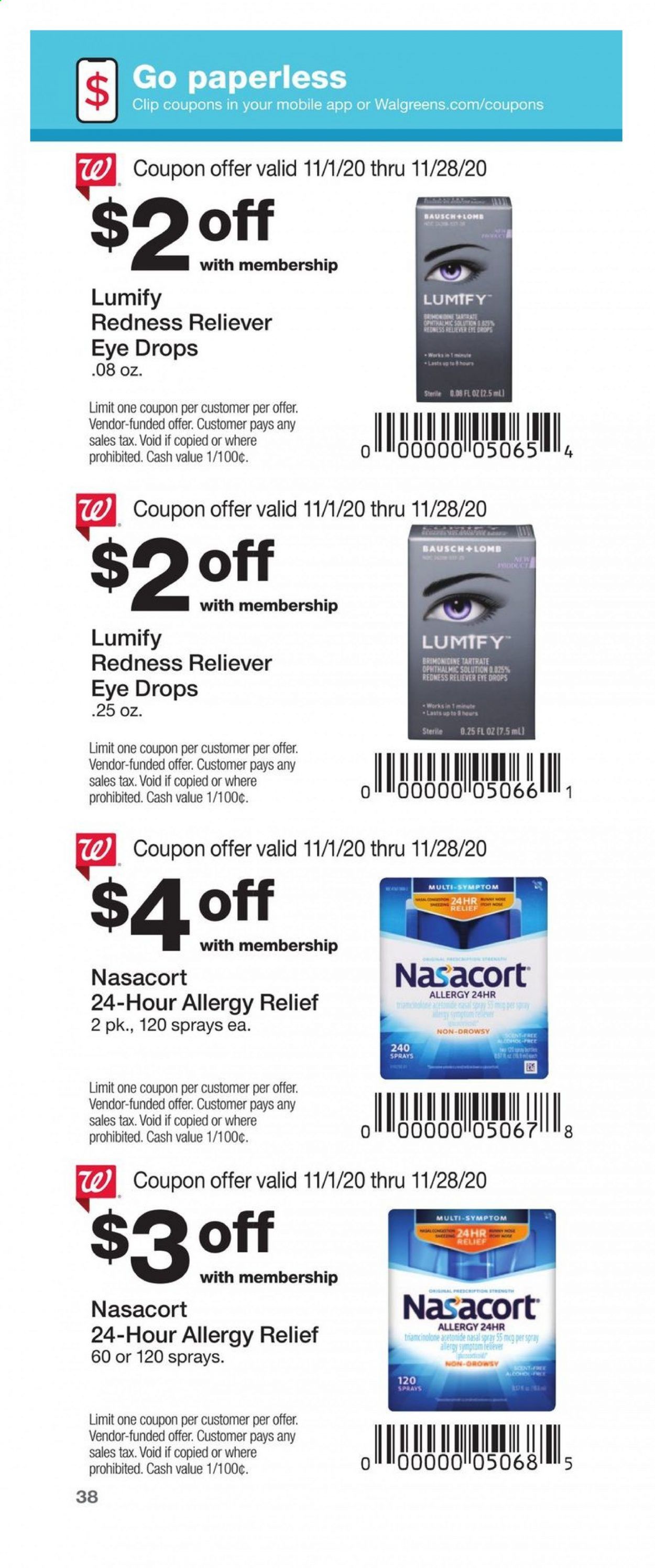 Walgreens Weekly Ad Flyer November 1 to November 28