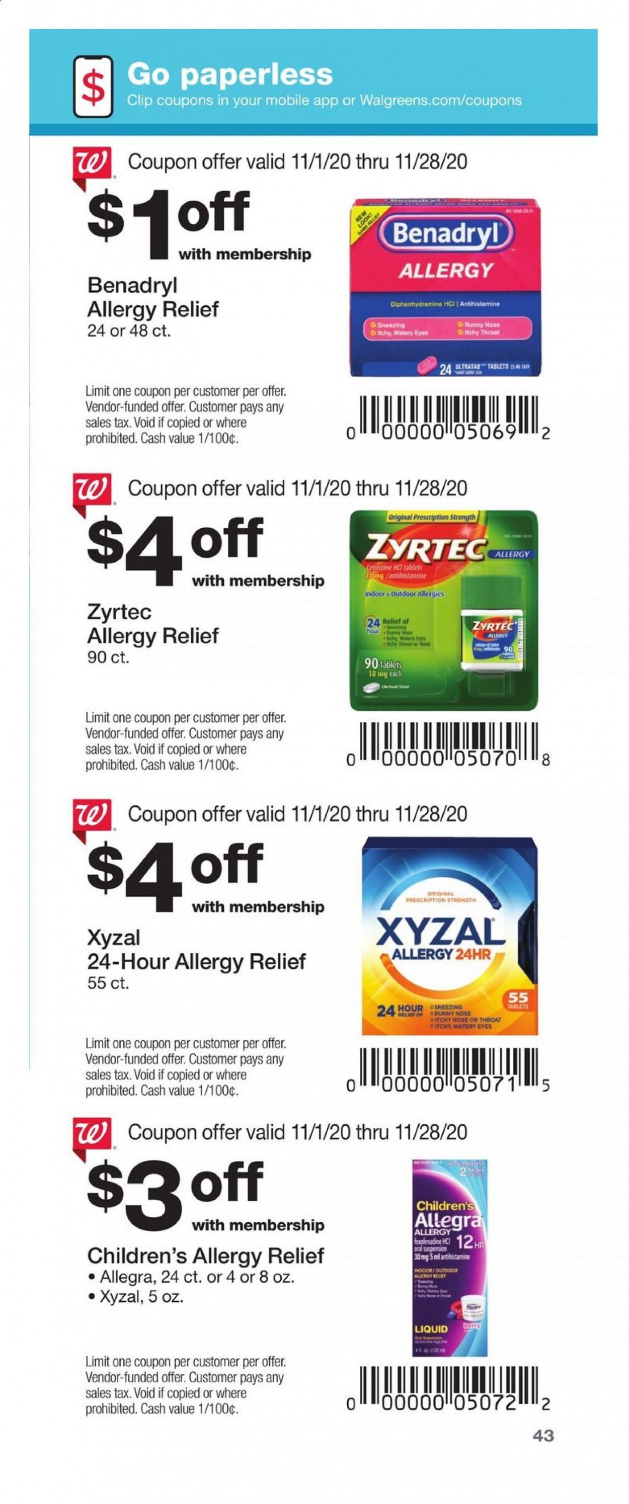 Walgreens Weekly Ad Flyer November 1 to November 28