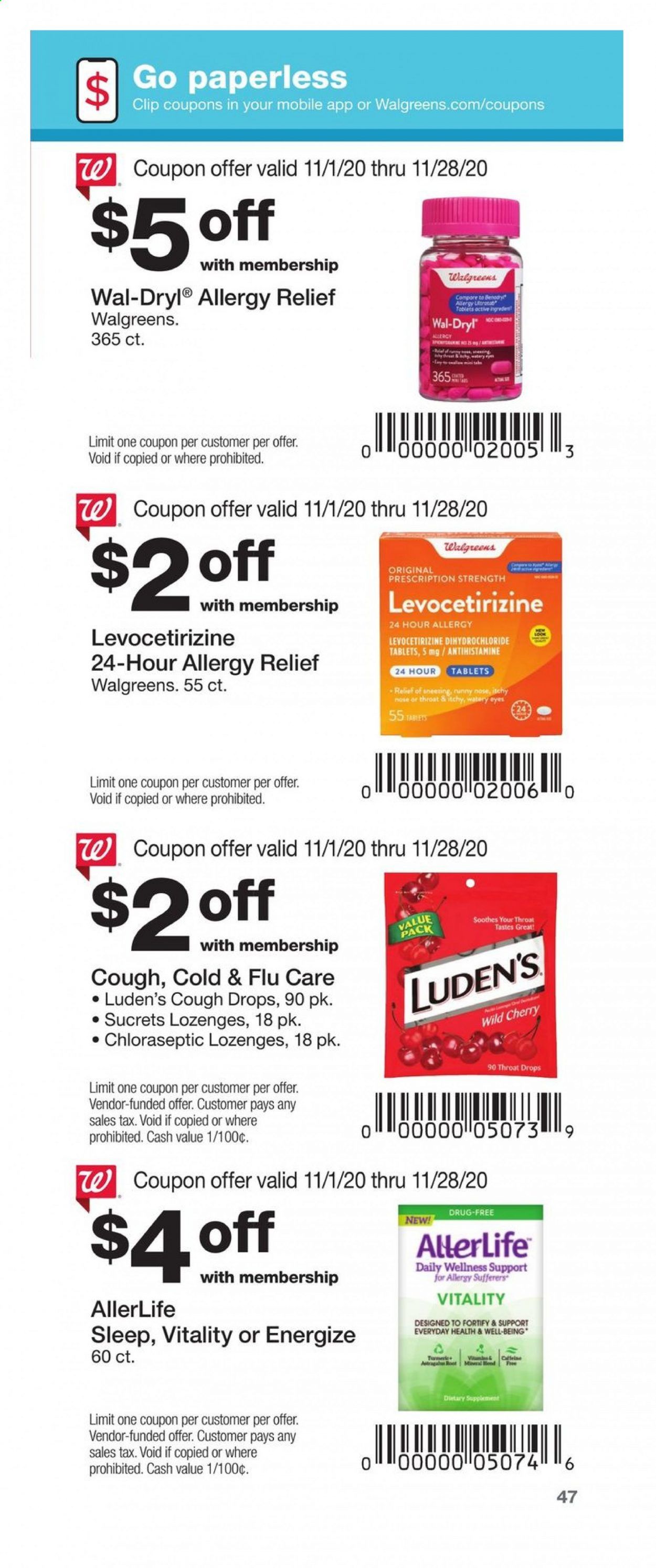 Walgreens Weekly Ad Flyer November 1 to November 28