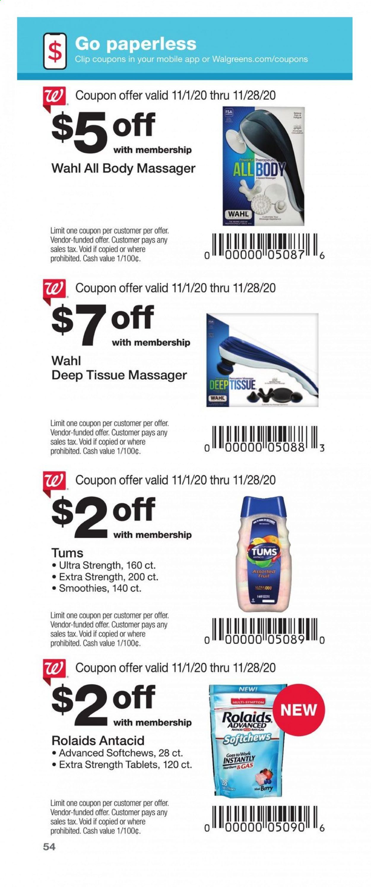 Walgreens Weekly Ad Flyer November 1 to November 28