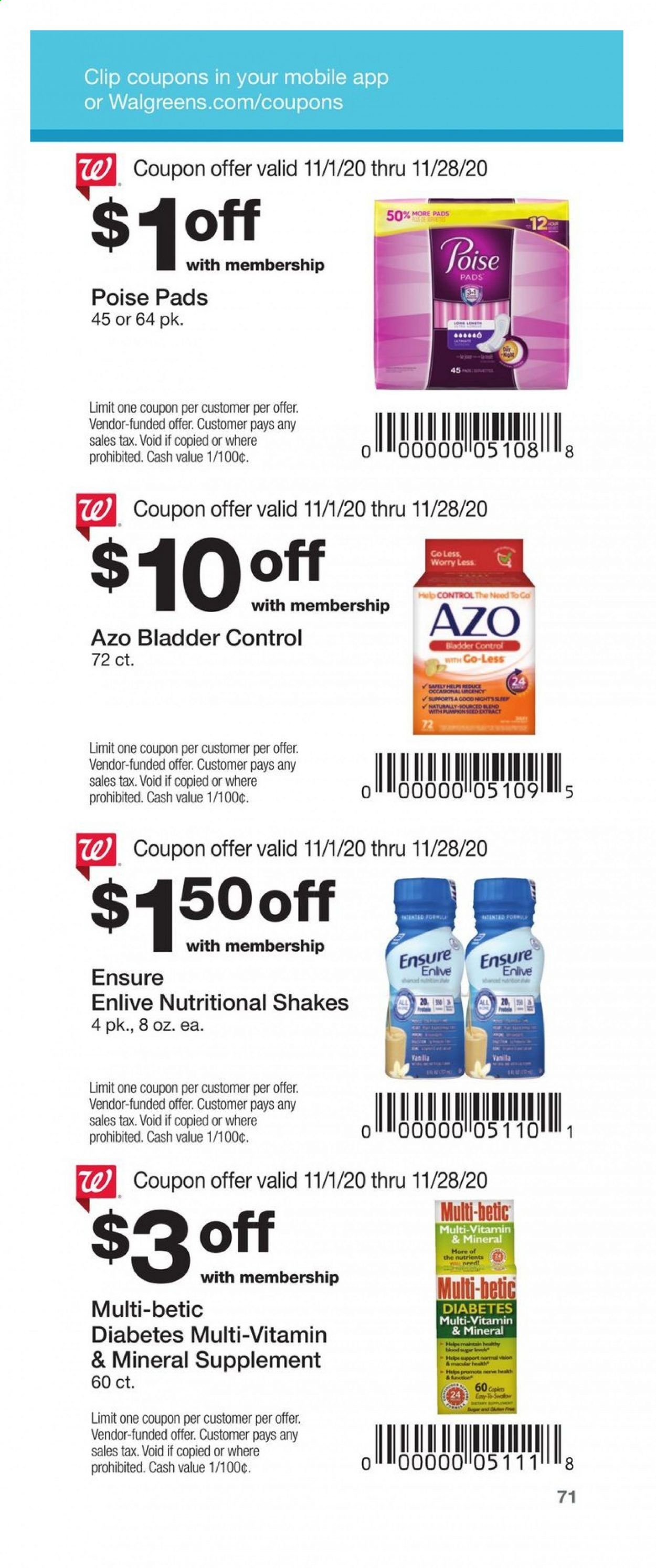 Walgreens Weekly Ad Flyer November 1 to November 28