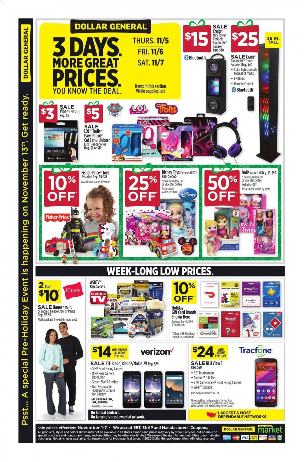 Dollar General Weekly Ad Flyer November 1 to November 7