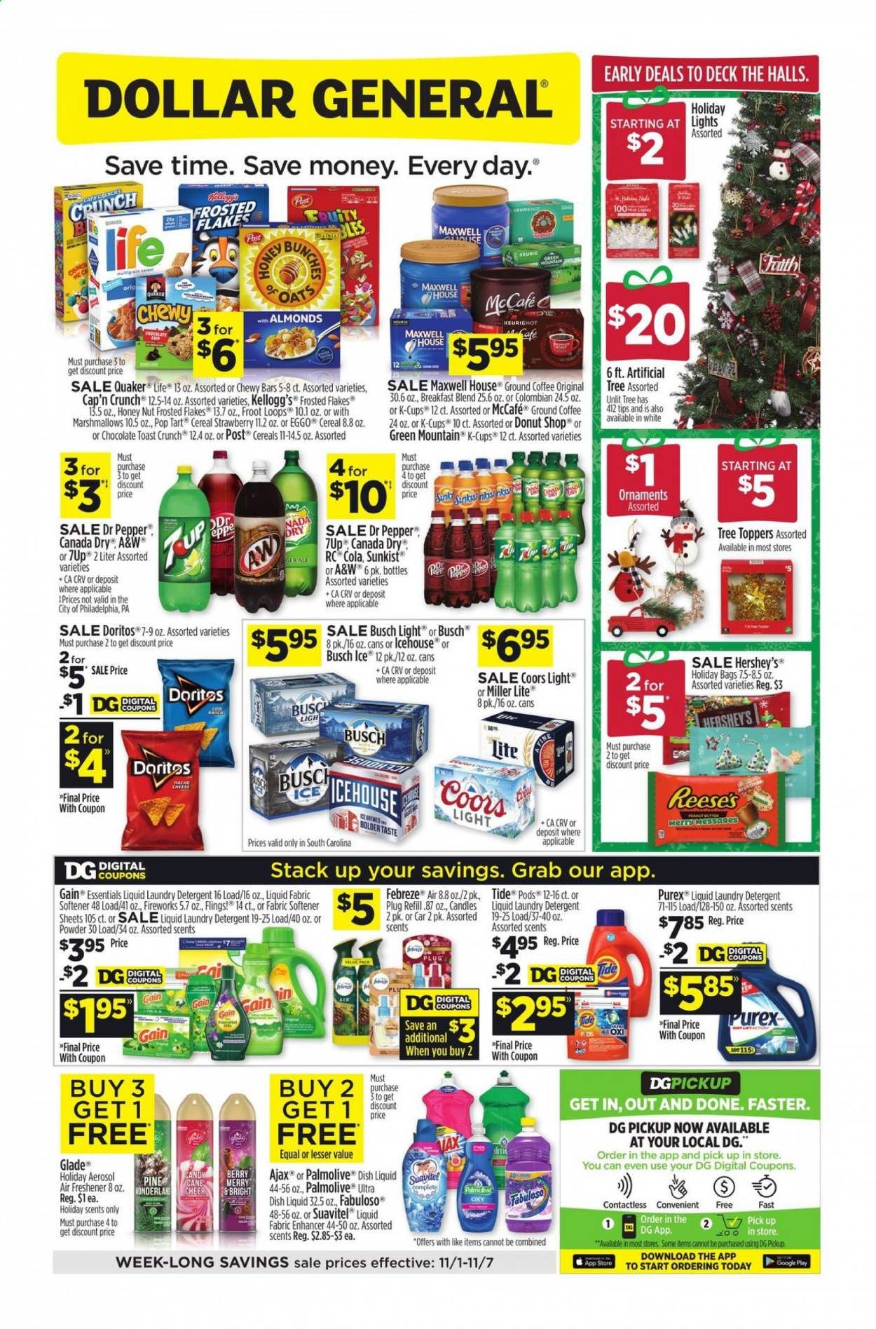 Dollar General (SC) Weekly Ad Flyer November 1 to November 7