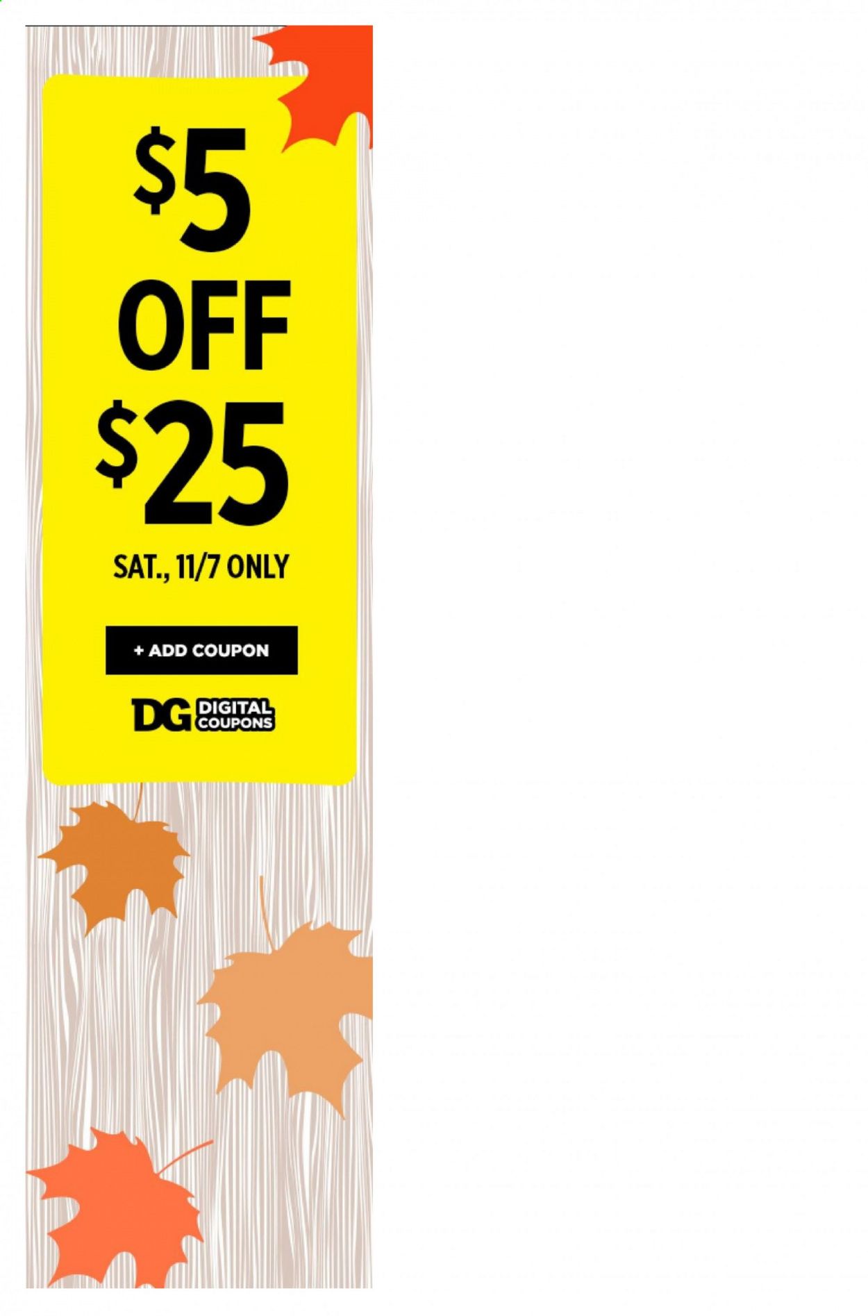 Dollar General (VA) Weekly Ad Flyer November 1 to November 7