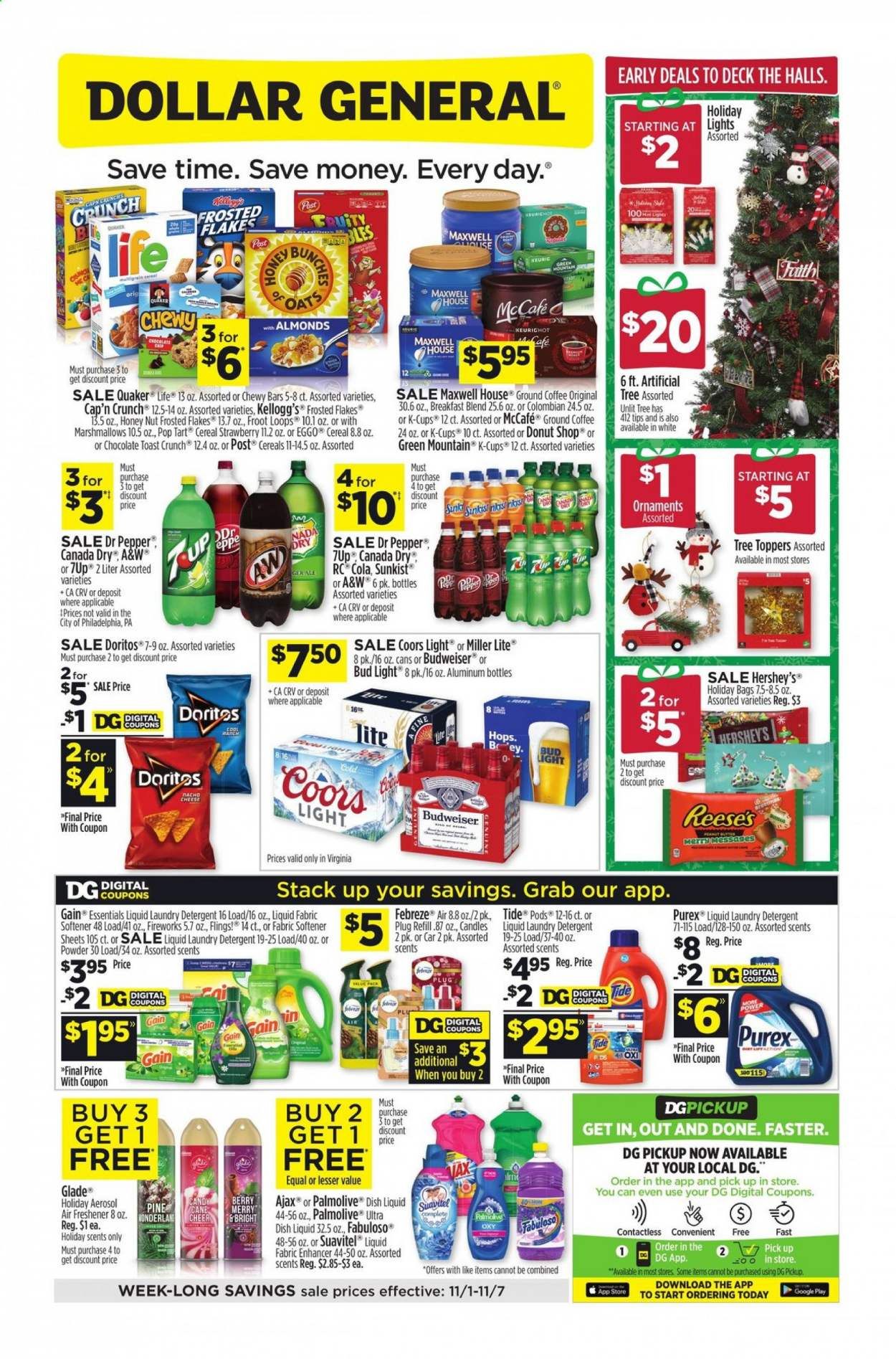 Dollar General (VA) Weekly Ad Flyer November 1 to November 7