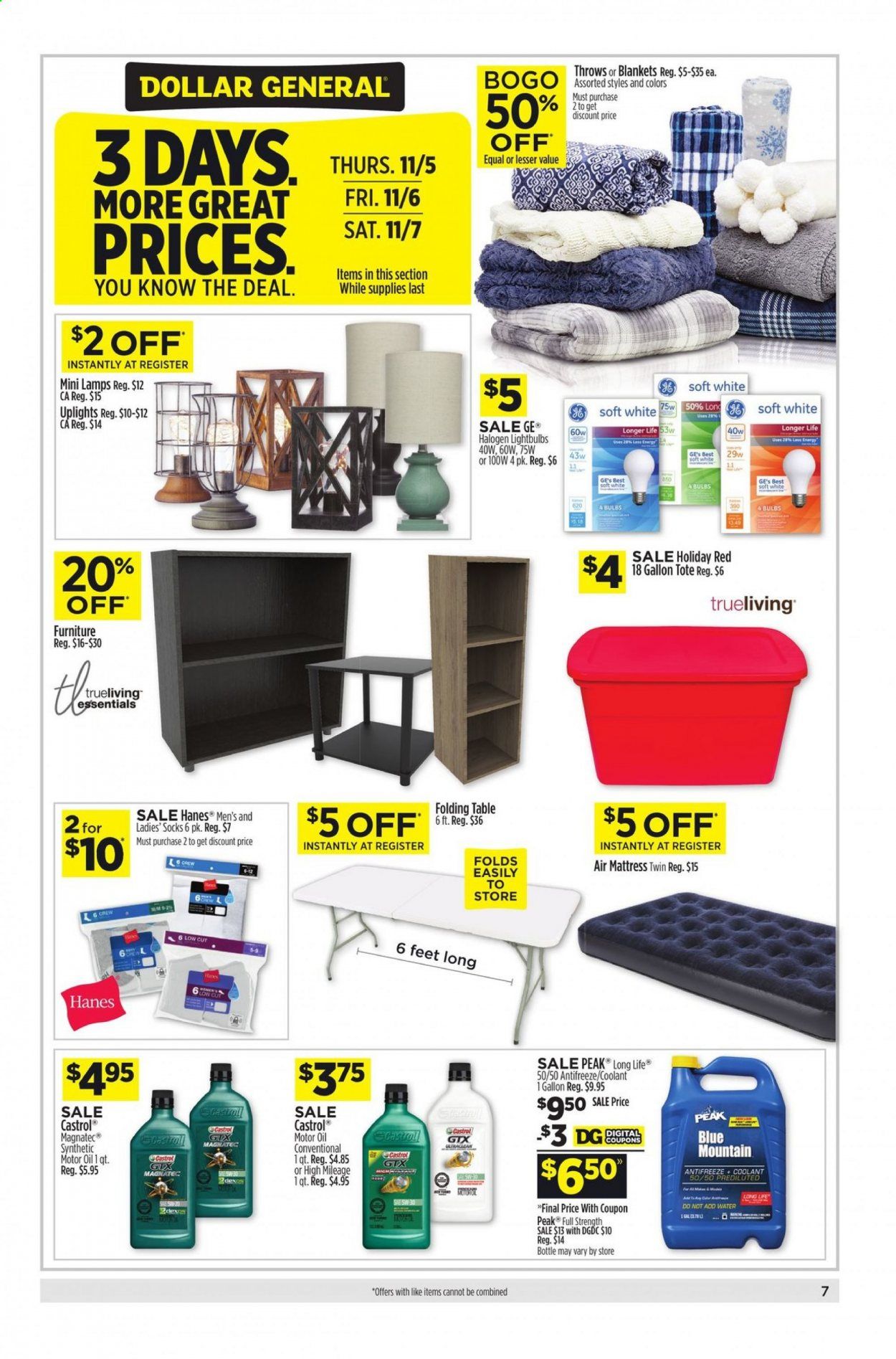 Dollar General (TN) Weekly Ad Flyer November 1 to November 7