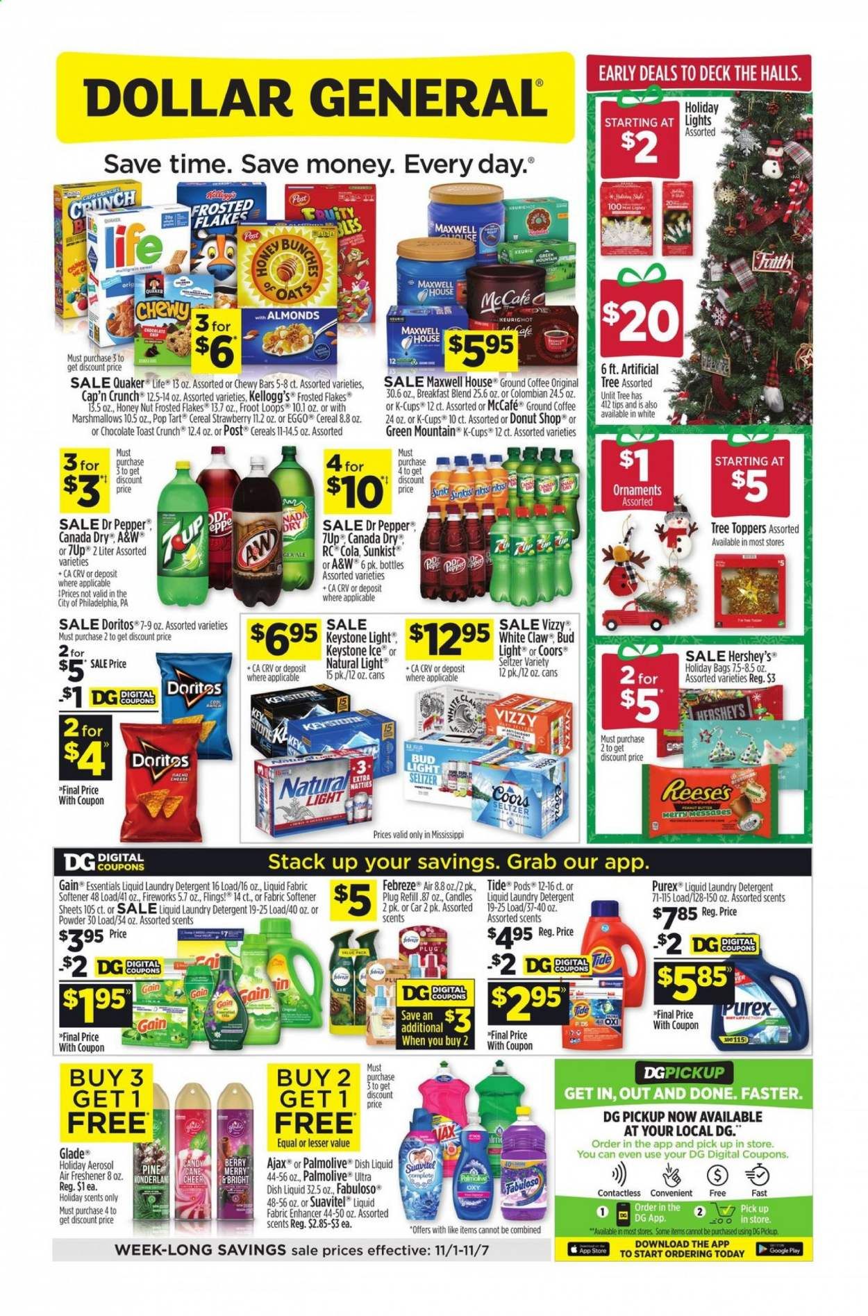 Dollar General (MS) Weekly Ad Flyer November 1 to November 7