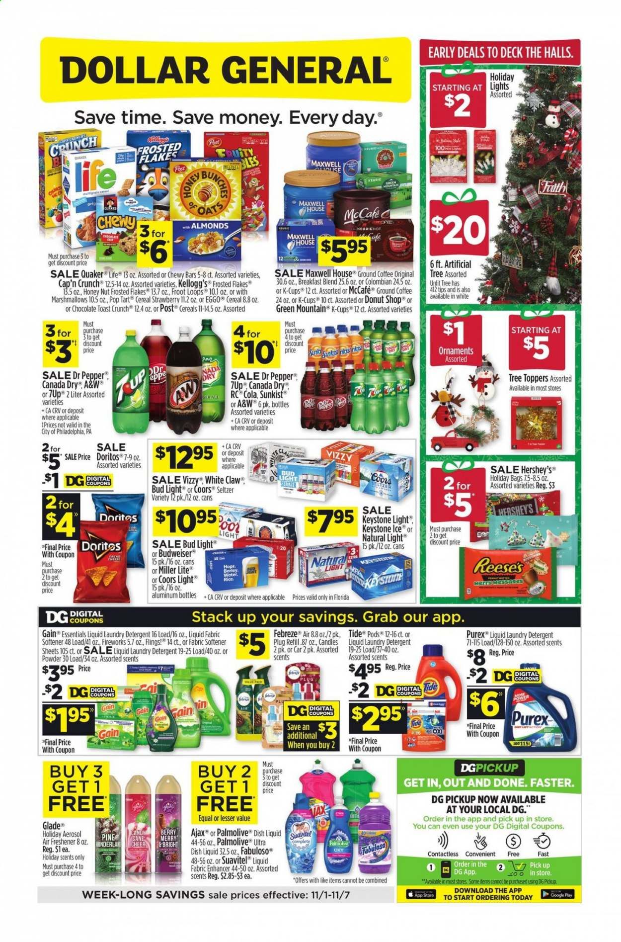 Dollar General (FL) Weekly Ad Flyer November 1 to November 7