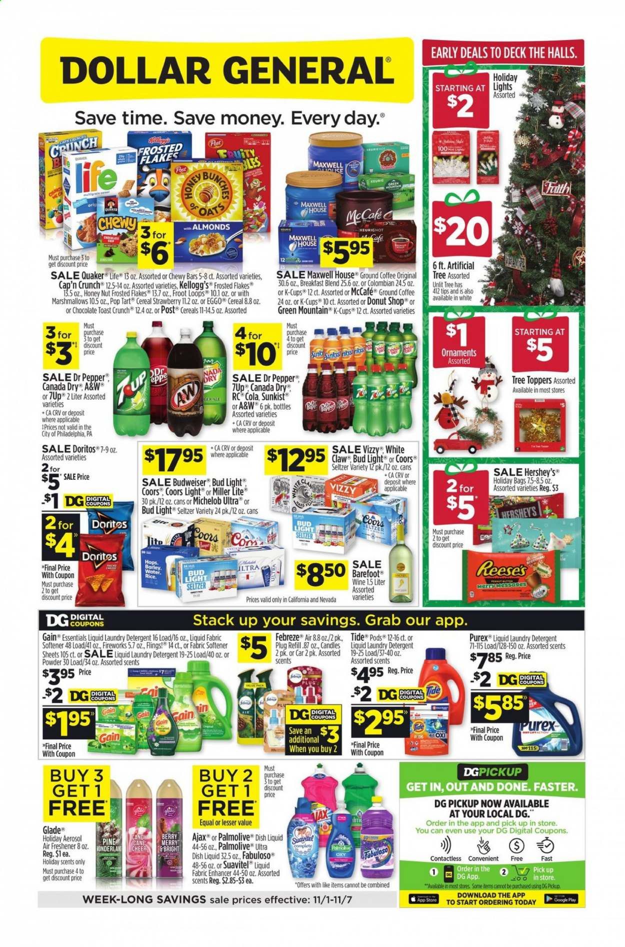Dollar General (NV) Weekly Ad Flyer November 1 to November 7