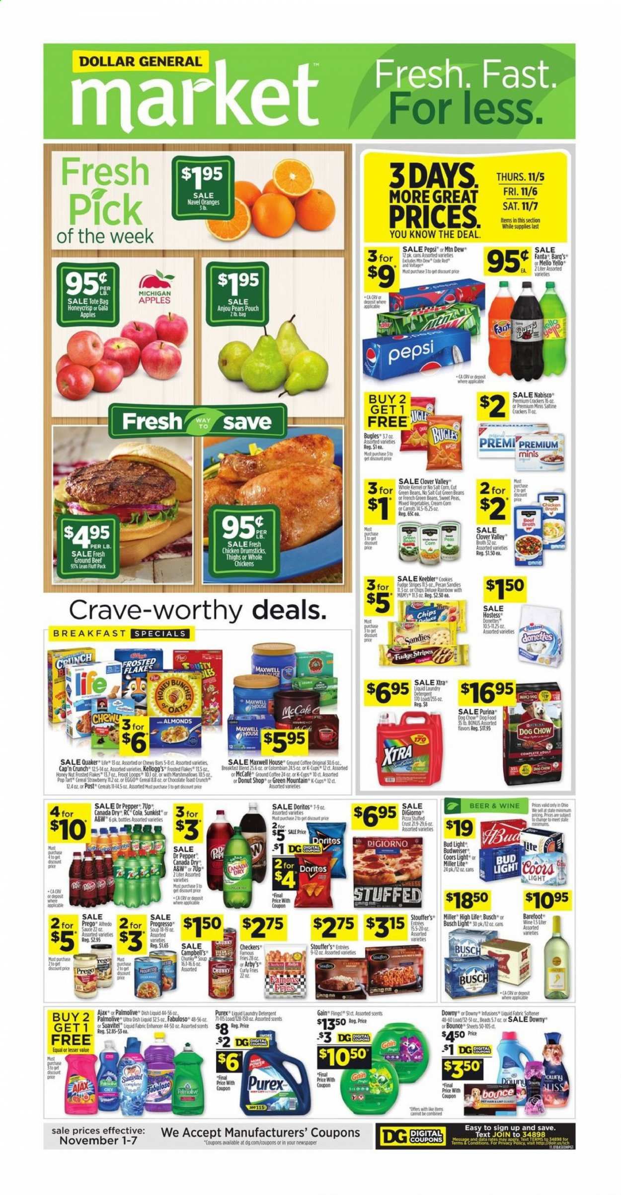 Dollar General (OH) Weekly Ad Flyer November 1 to November 7