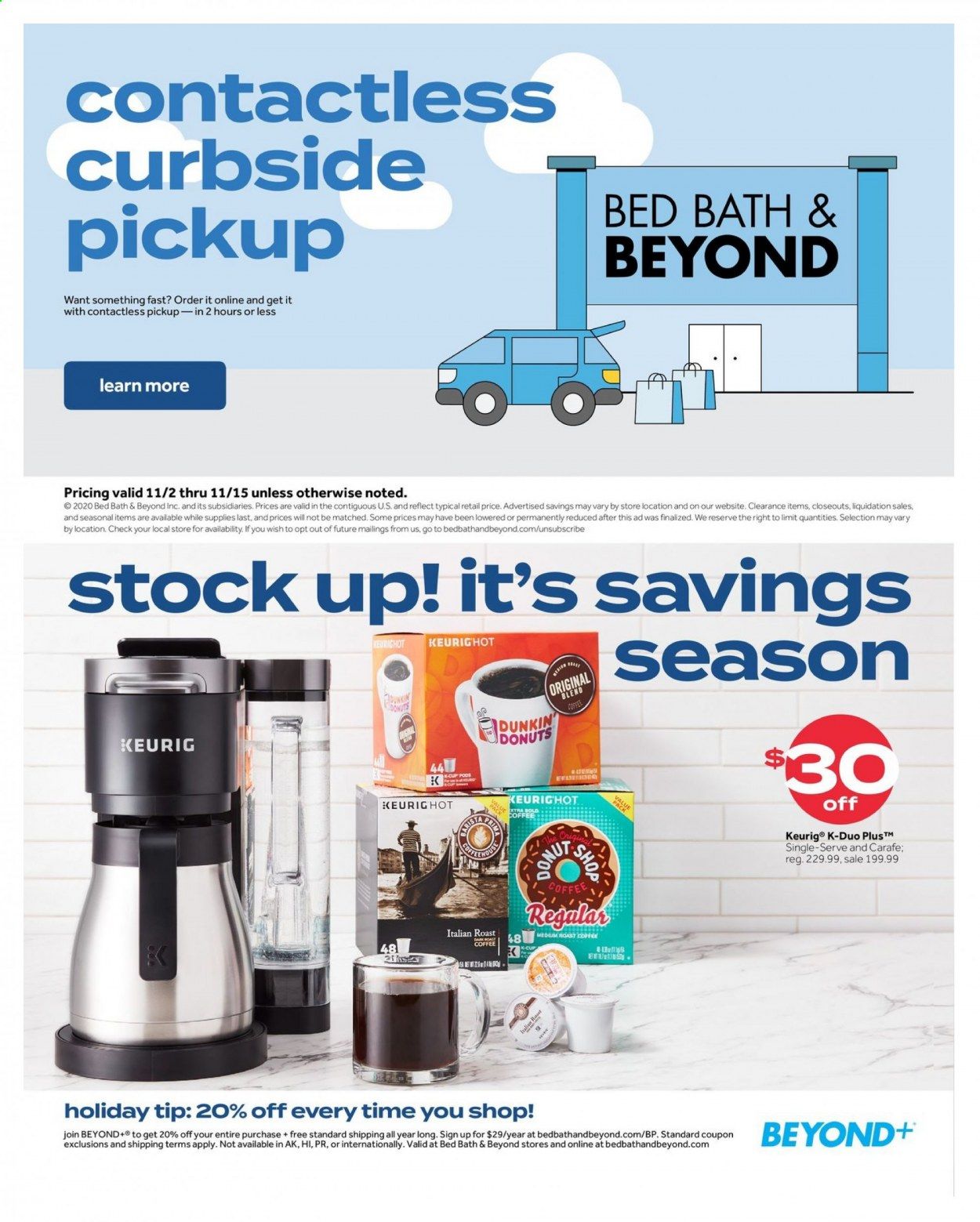 Bed Bath & Beyond Weekly Ad Flyer November 2 to November 15