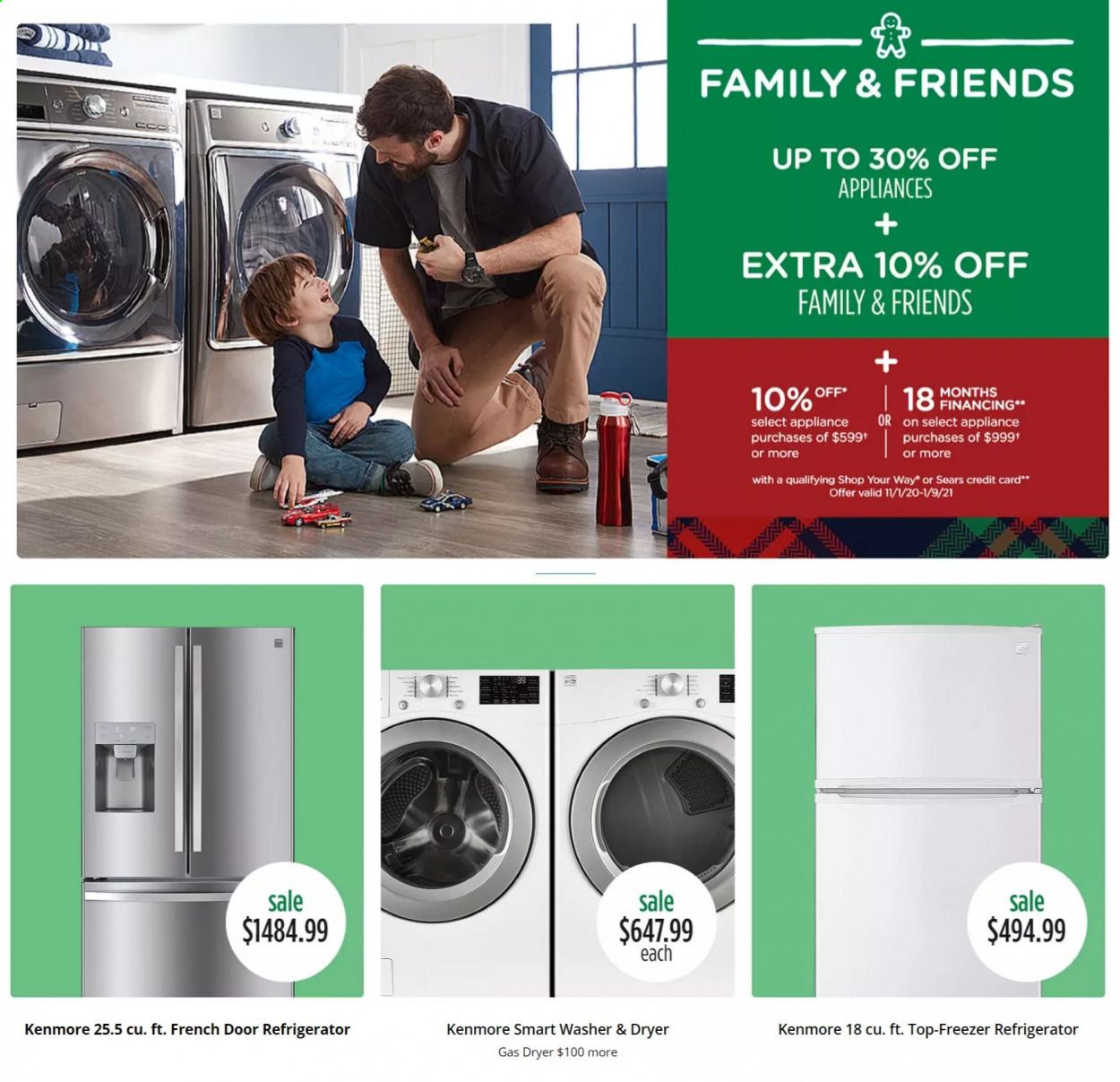 Sears Weekly Ad Flyer November 1 to January 9