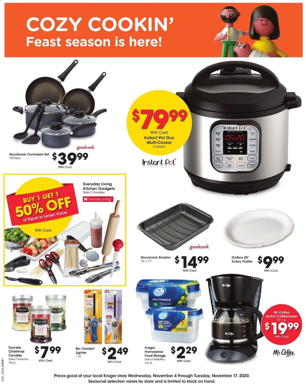 Kroger (GA, IL, LA, MI, OK, SC, TN, TX, VA) Weekly Ad Flyer November 4 to November 17