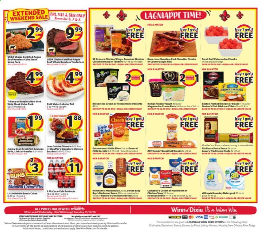Winn Dixie (AL, FL, GA, LA, MS) Weekly Ad Flyer November 4 to November 10