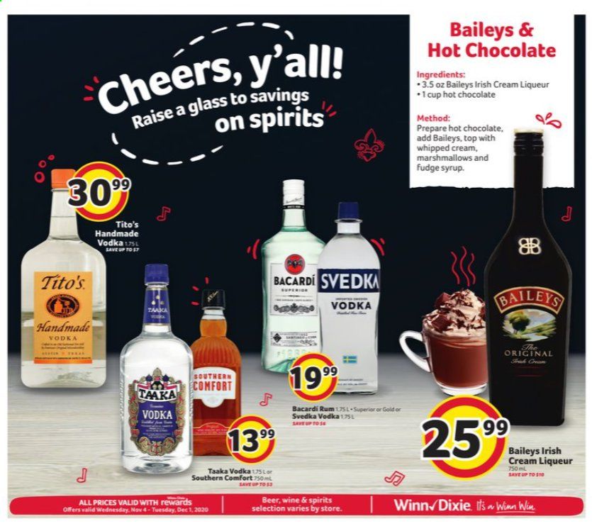 Winn Dixie (AL, FL, GA, LA, MS) Weekly Ad Flyer November 4 to November 10