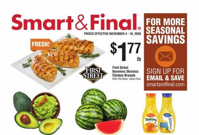 Smart & Final (AZ, CA, NV) Weekly Ad Flyer November 4 to November 10