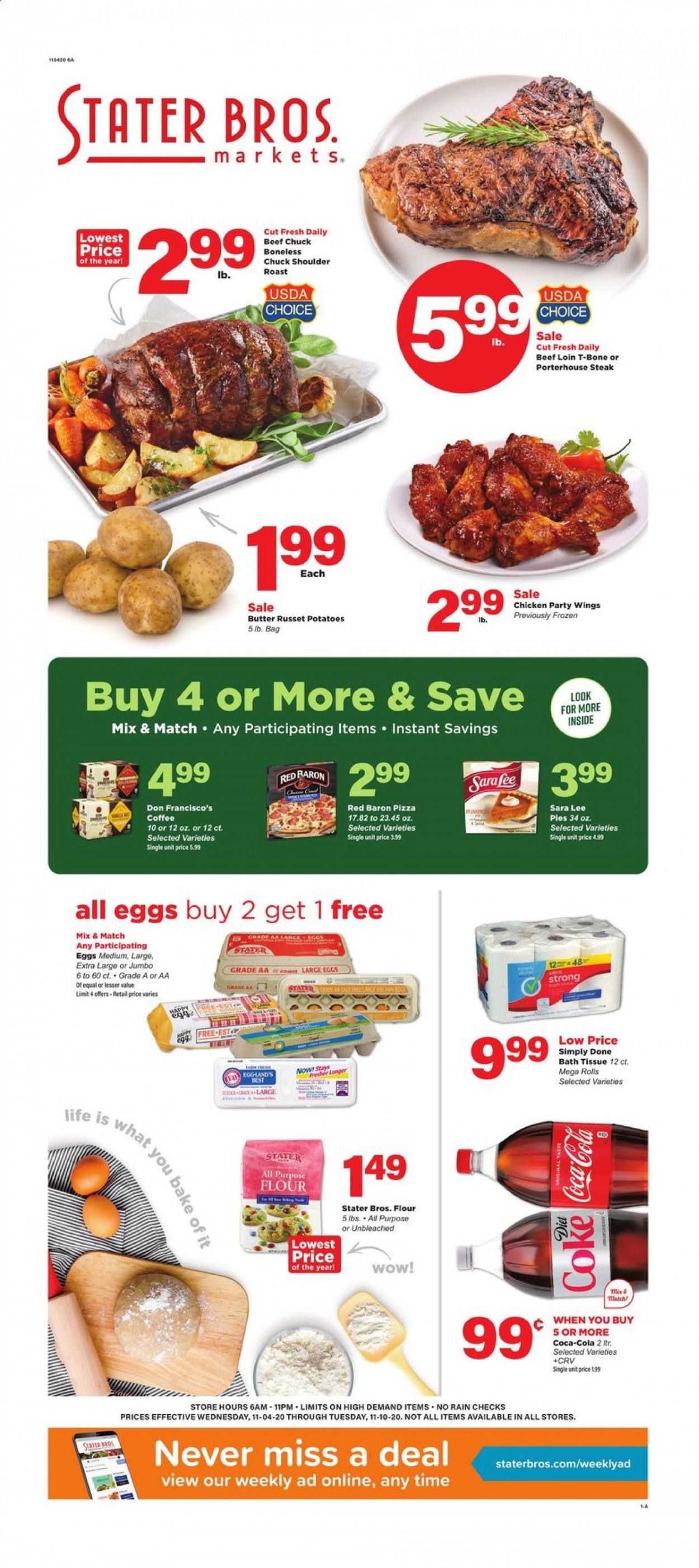 Stater Bros. Weekly Ad Flyer November 4 to November 10