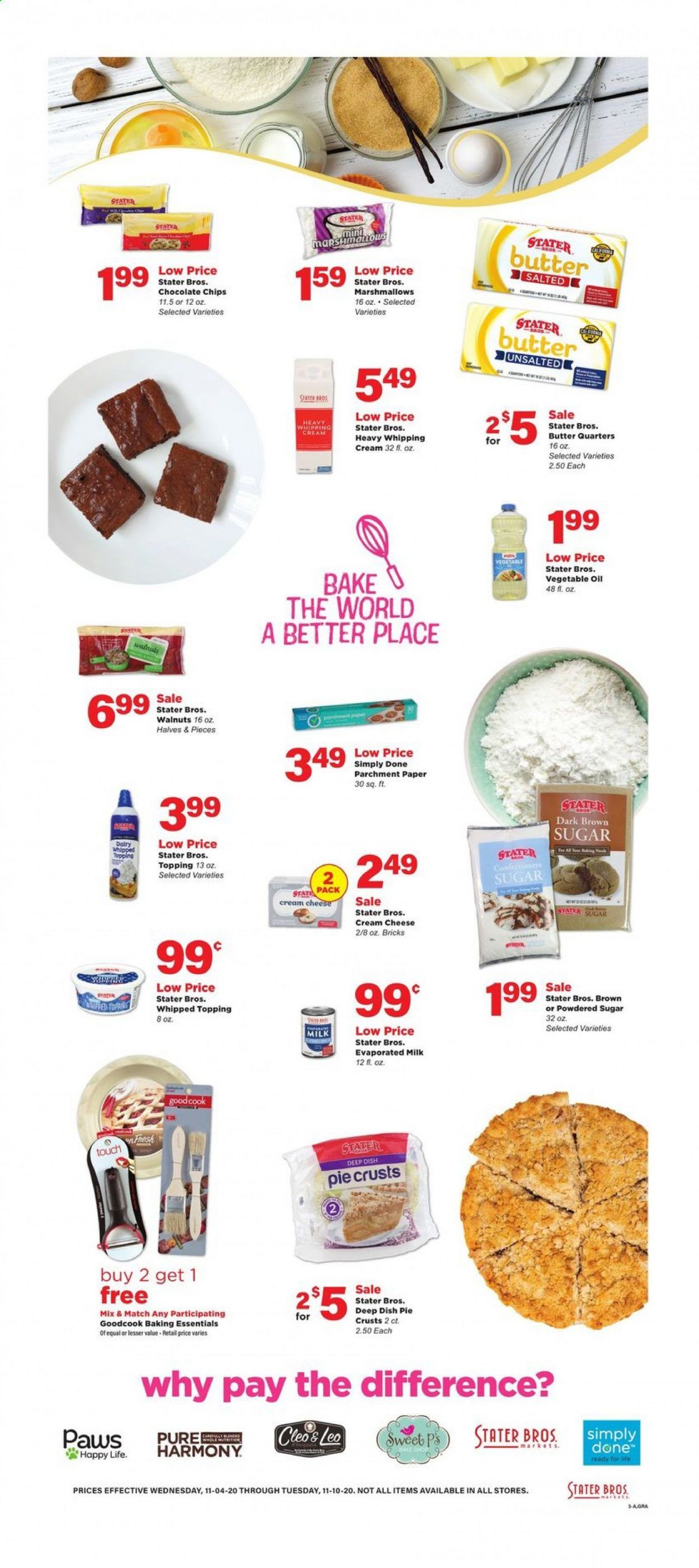 Stater Bros. Weekly Ad Flyer November 4 to November 10